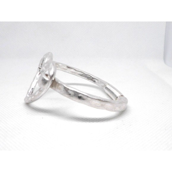 Heart Hammered Bangle Bracelet - Picture 7 of 9